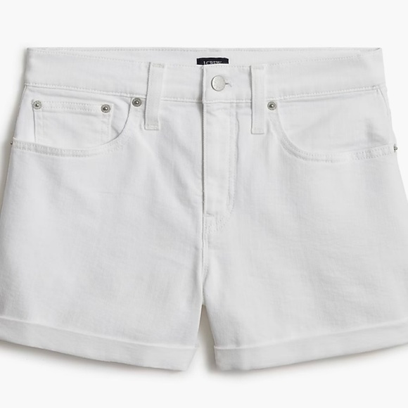 🏷️ 4/$25 J. Crew Classic Denim Shorts in White, Size 29 - Picture 4 of 9